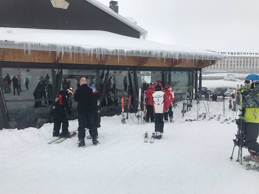 La nieve conquista San Isidro