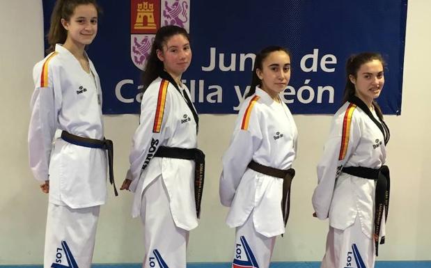 Cuatro leonesas en el Campeonato de España Júnior de taekwondo