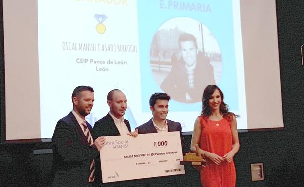 Entrega del premio en A Coruña.