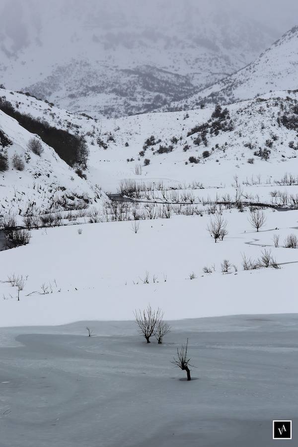 Fotos: La Nieve rodea al pantano de Riaño