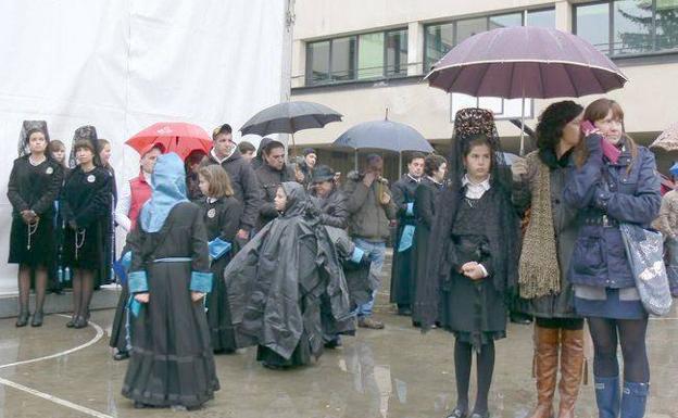 La lluvia suspendió hace años la procesión de las Bienaventuranzas.