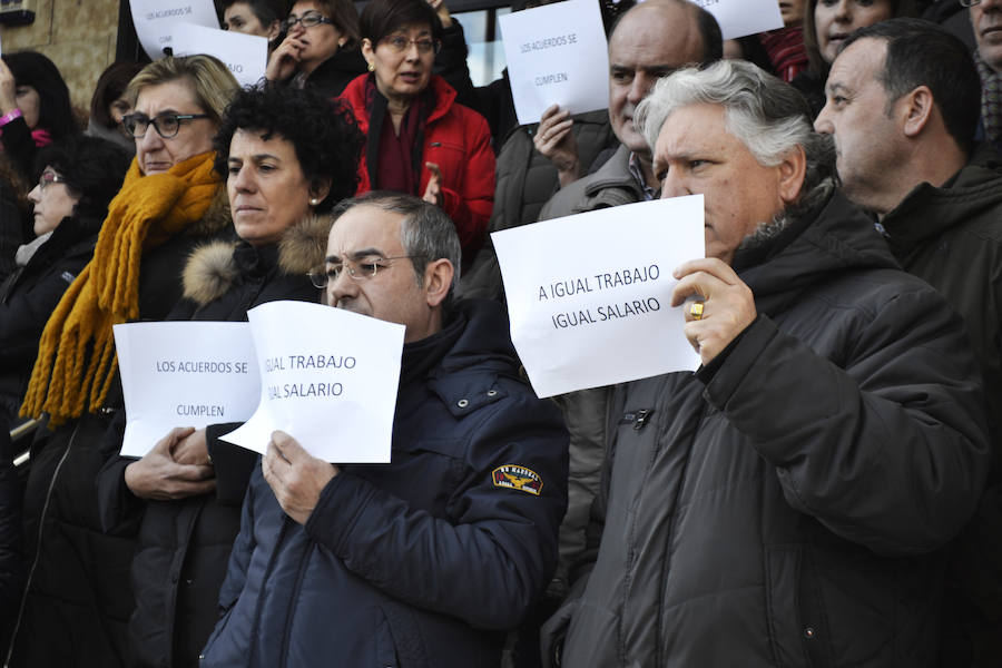 Fotos: Protesta por la equiparación salarial en Justicia