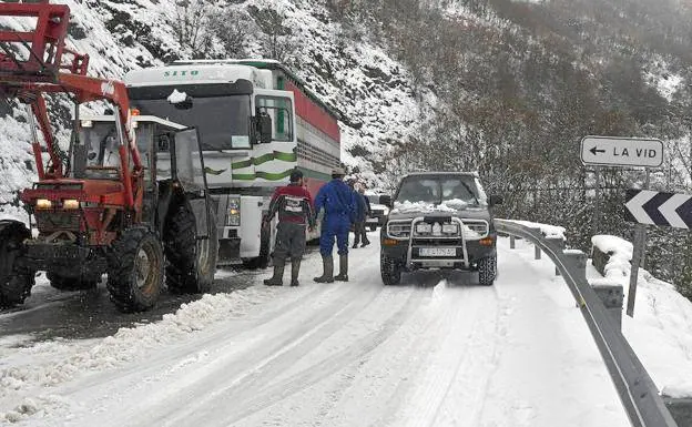 Imagen de archivo de una de las últimas nevadas en la provincia.