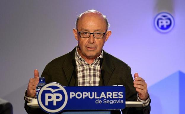 Cristóbal Montoro, hoy en Segovia.