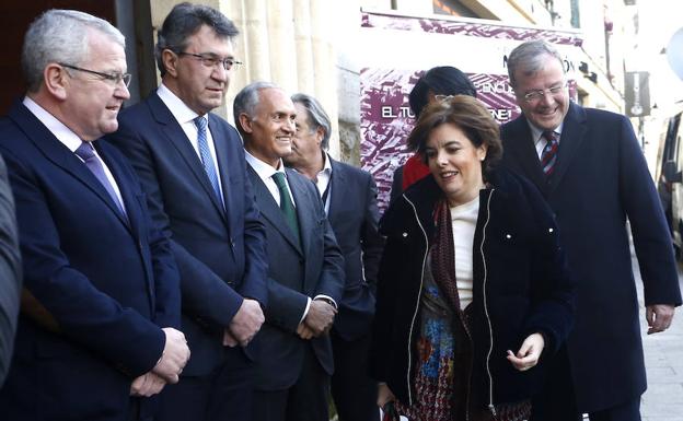 Galería. Santamaría, a su llegada al Palacio del Conde Luna. 