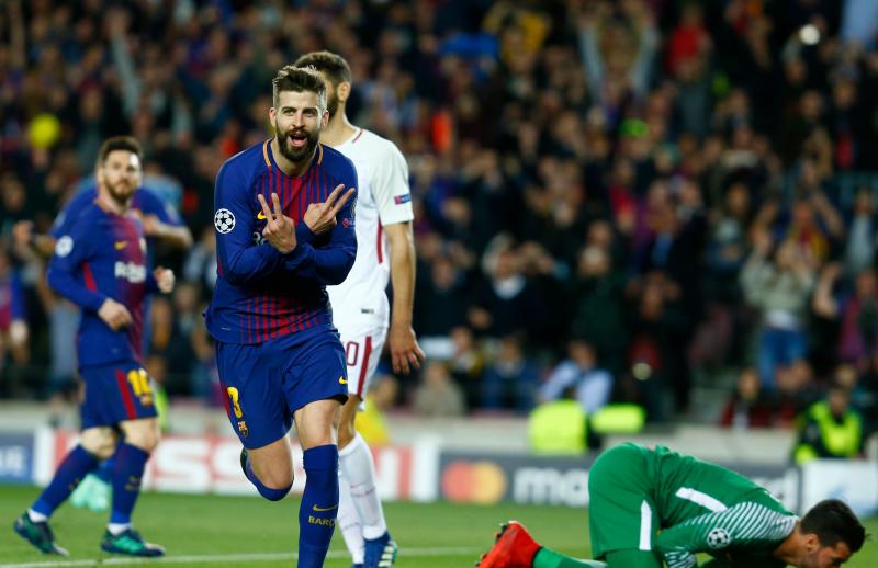 Encuentro de ida de los cuartos de final de la Champions League