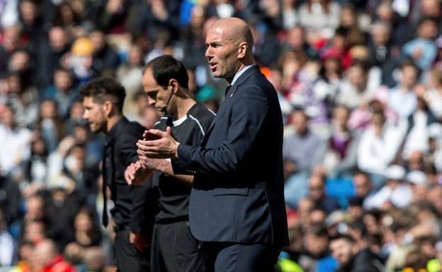 Zinedine Zidane, entrenador del Real Madrid. 