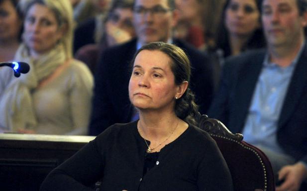 Montserrat Gutiérrez, durante el juicio en la Audiencia Provincial.