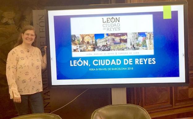 La concejala presenta el programa de León.