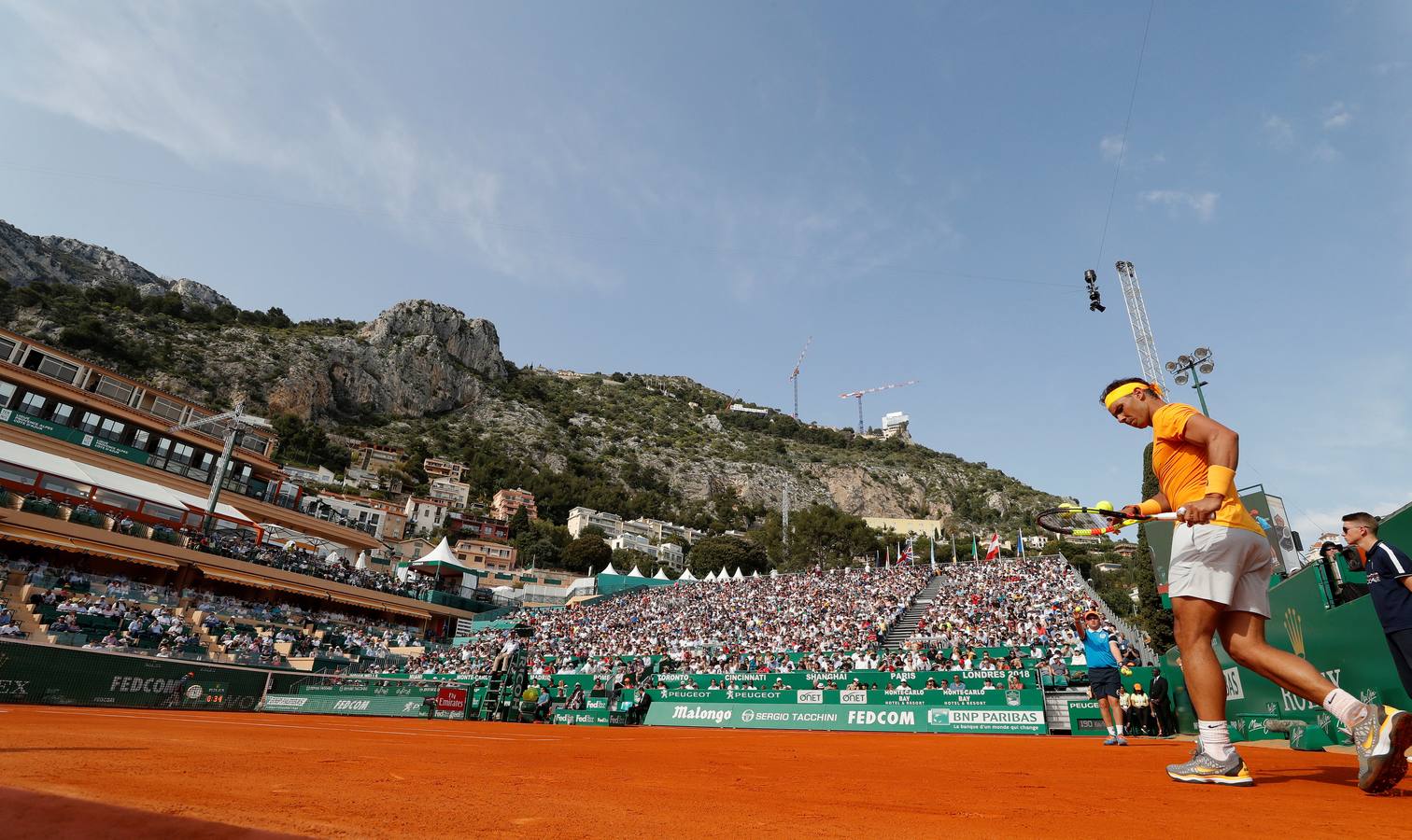 Rafa Nadal busca su undécimo título en el MAsters 1000 de Montecarlo. SU primer partido ha sido ante Bedene.