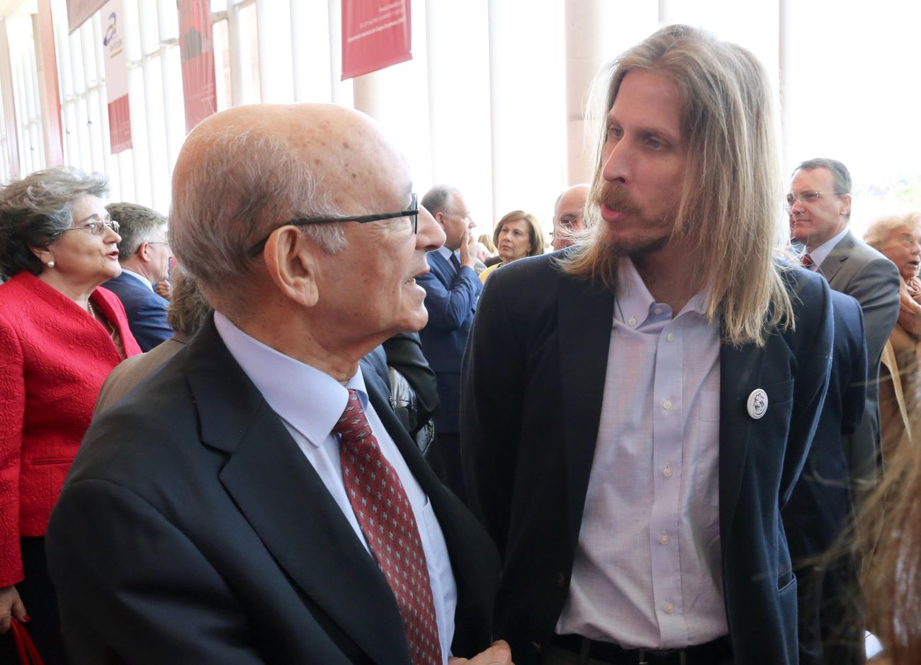 El leonés Juanín García se ha convertido en uno de los protagonistas en la entrega de premios de Castilla y León