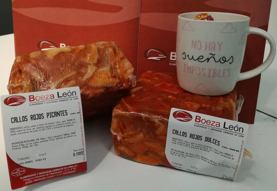 Callos rojos picantes, uno de los productos estella de Boeza León. 