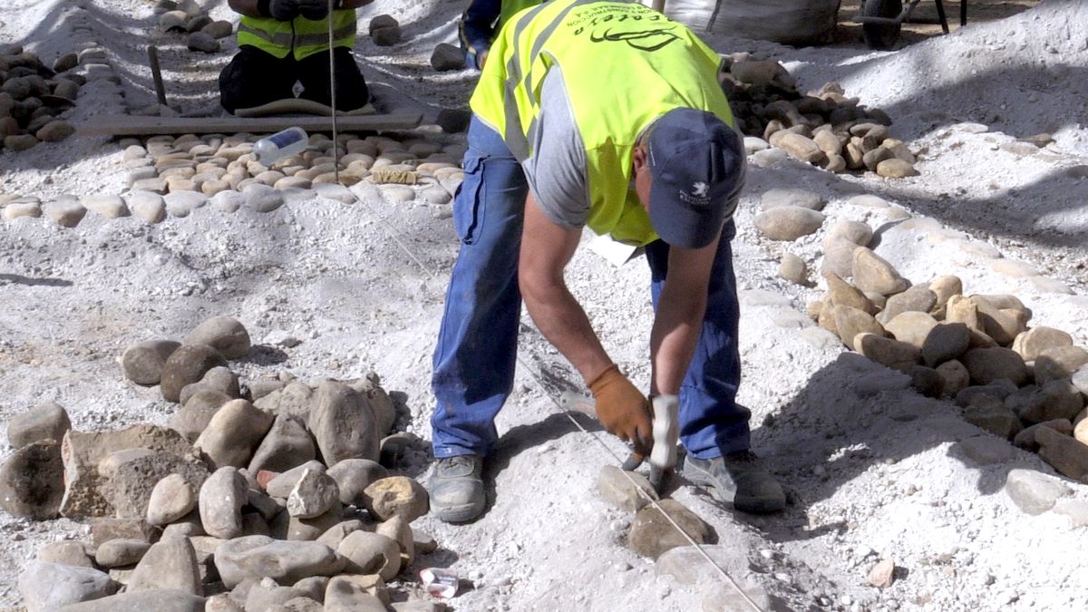 Fotos: Las obras de la Plaza del Grano