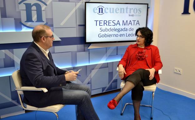 Teresa Mata, durante su e(n)cuentro en leonoticias.