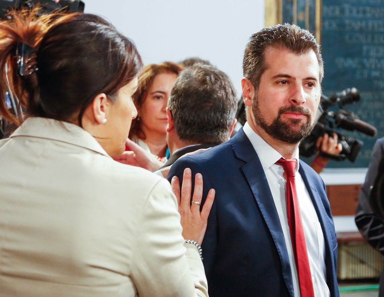 Pleno de las Cortes por la presentación del informe anual del Procurador del Común en la capilla del Colegio Fonseca de Salamanca