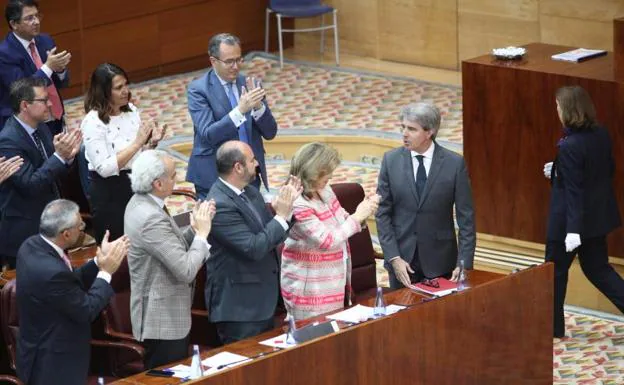 Segunda sesión de investidura de Ángel Garrido en la Asamblea de Madrid.