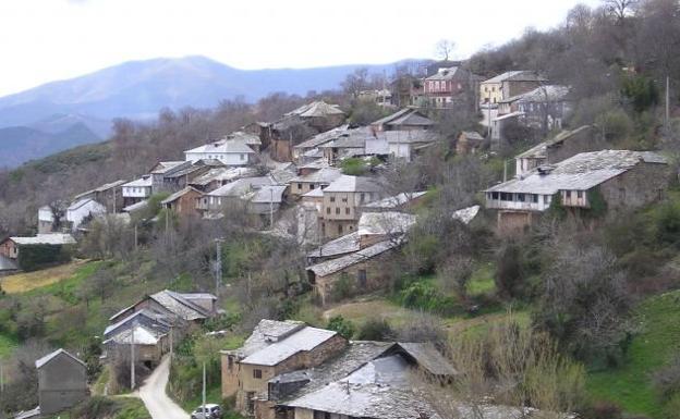 Localidad berciana de Viariz. 