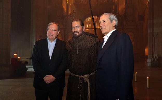 Rodaje de la película Onix en la Catedral de León. 