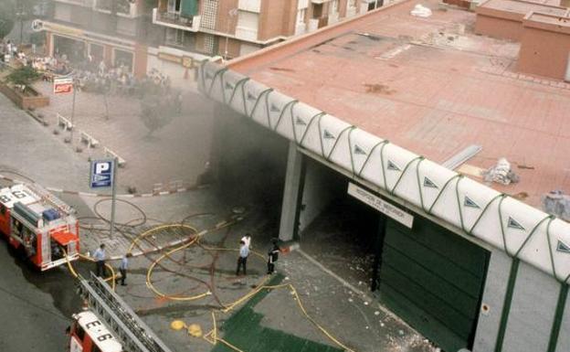 Imagen del atentado cometido por ETA en Hipercor (Barcelona).