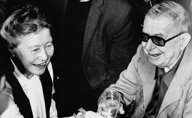 Simone de Beauvoir y Jean-Paul Sartre.