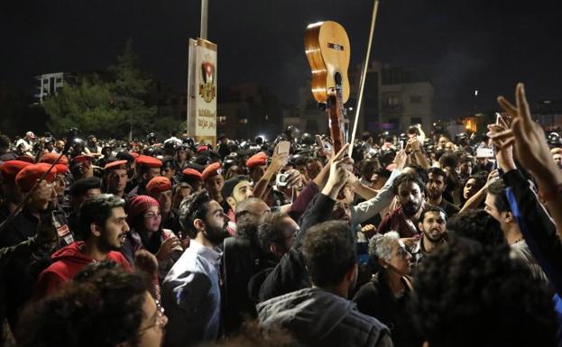 Miles de personas, durante las protestas.