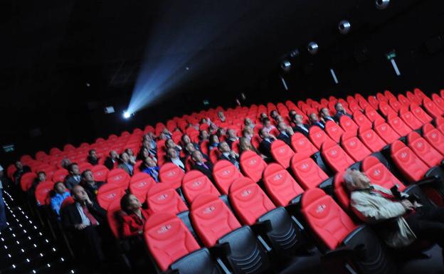 Vista de una sala de cine. 