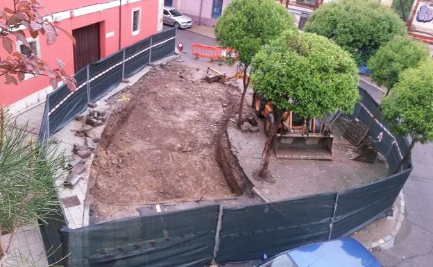 Imagen de la zona, ya con la 'lengua de piedra' eliminada.