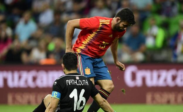 Diego Costa, en una acción del partido. 