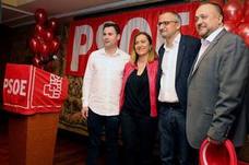 Cendón, Barcones, Ramón y Courel, en la Fiesta de la Rosa de Ponferrada.