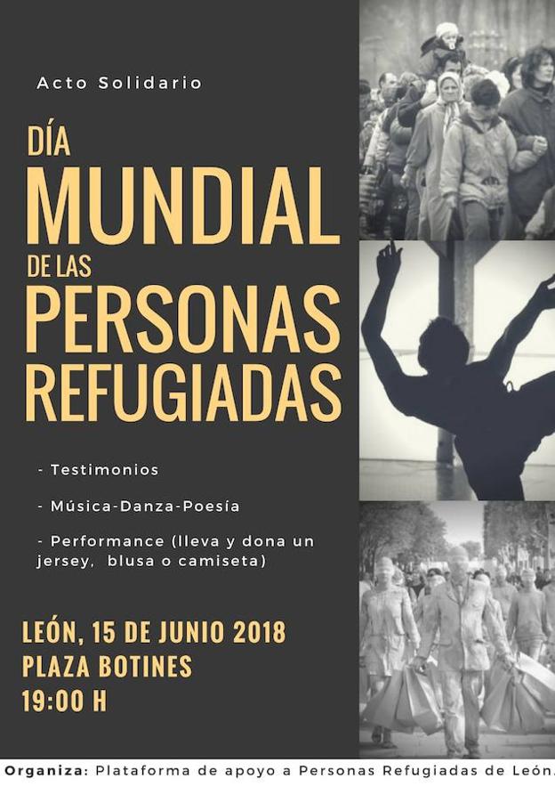 Acto solidario en León con los refugiados