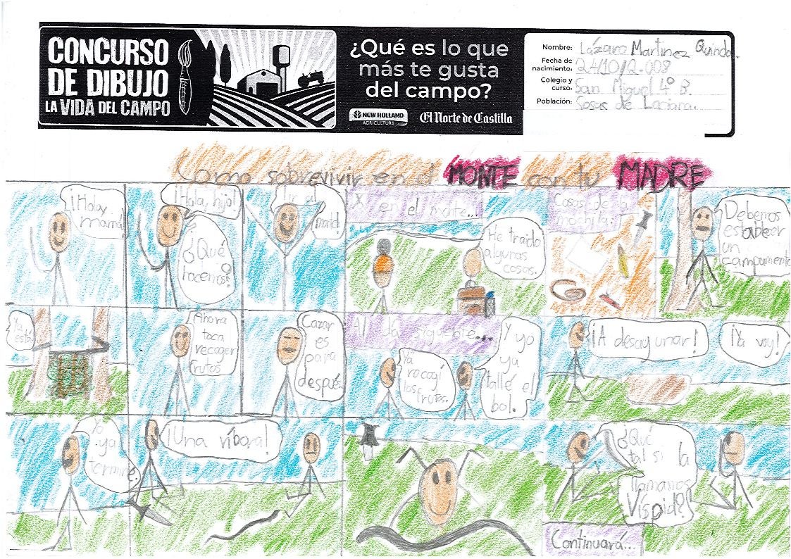 Segundo premio Cómic 3º y 4º Primaria. Lázaro Martínez.