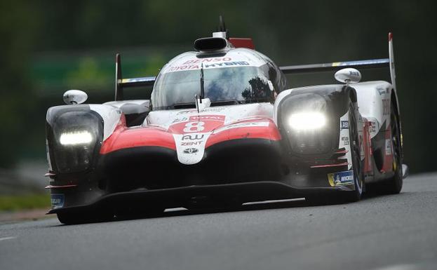 Alonso, durante su participación en Le Mans.