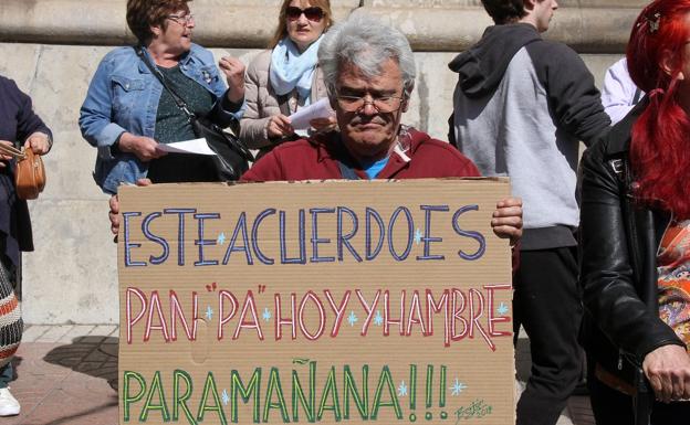 Manifestación en defensa del Sistema de Pensiones en León