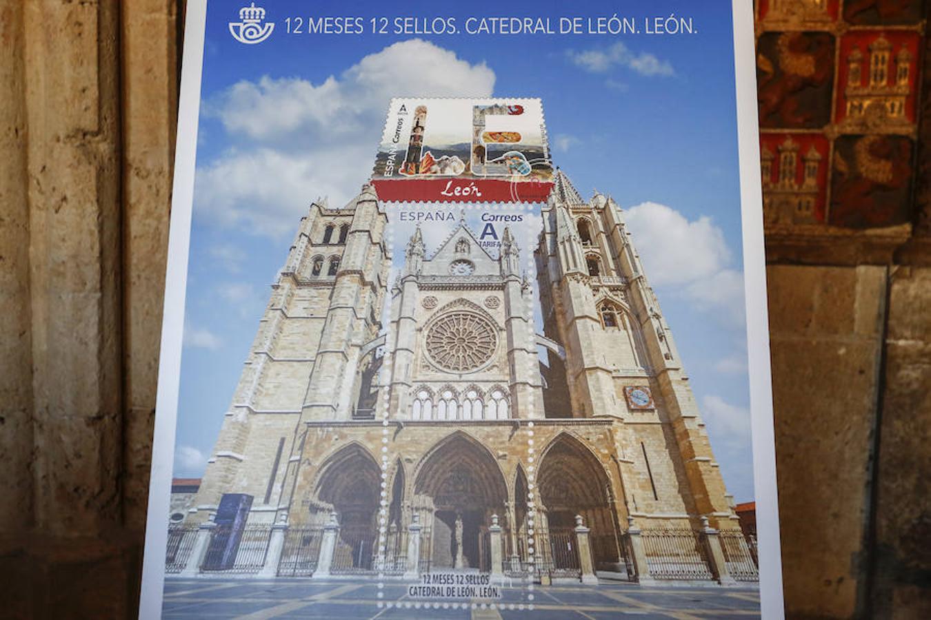 Fotos: Presentación del nuevo sello de Correos dedicado a León