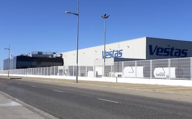 Planta de Vestas ubicada en el Polígono Industrial de Villadangos del Páramo.