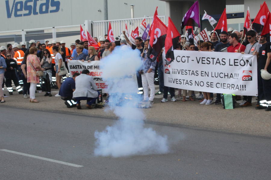 Fotos: Multitudinario primer paro en Vestas