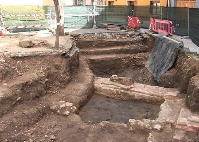 Imagen secundaria 1 - Restos arqueológicos en la plaza San Pelayo. 