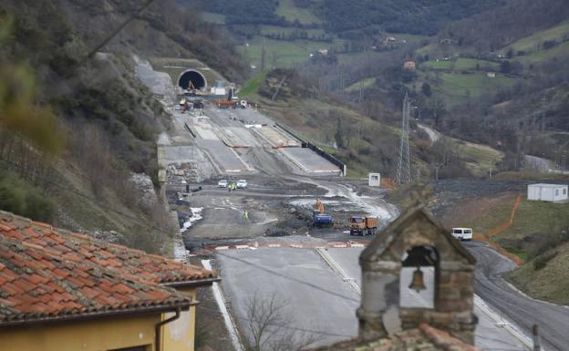 Obras de la Variante de Pajares. 