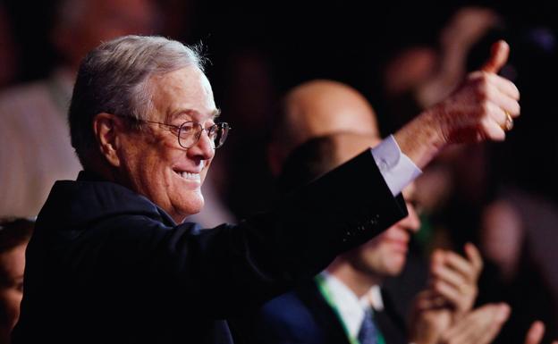 El magnate David Koch, en un acto del Partido Republicano en 2011.