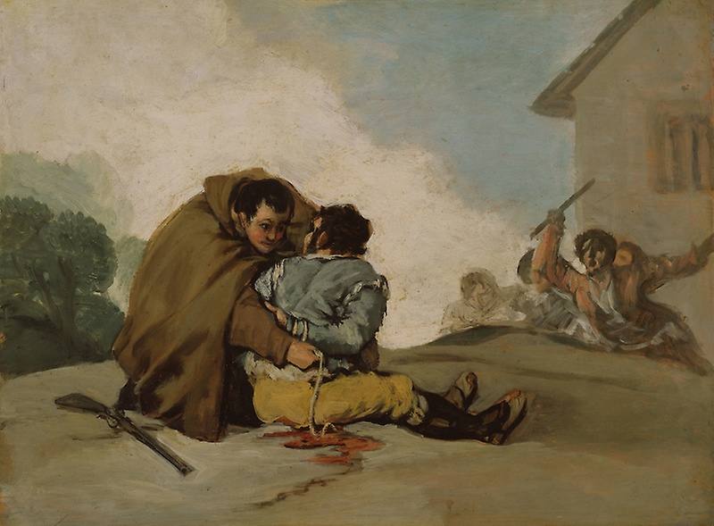 Serie 'La captura del bandido Maragato por fray Pedro de Zaldivia' de Goya, perteneciente a la colección de pinturas y esculturas europeas del Art Institute of Chicago (Illinois)