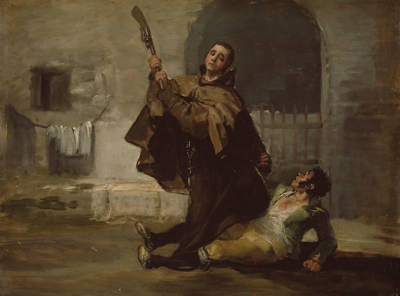 Serie 'La captura del bandido Maragato por fray Pedro de Zaldivia' de Goya, perteneciente a la colección de pinturas y esculturas europeas del Art Institute of Chicago (Illinois)