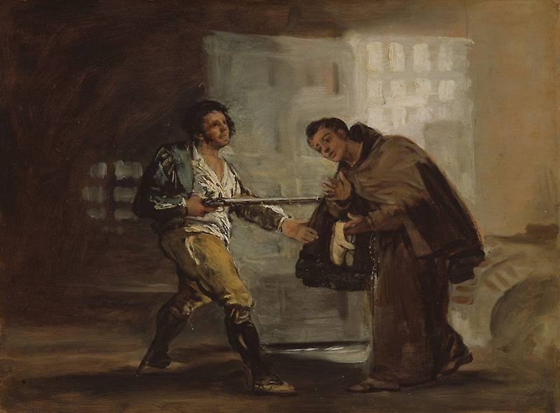 Serie 'La captura del bandido Maragato por fray Pedro de Zaldivia' de Goya, perteneciente a la colección de pinturas y esculturas europeas del Art Institute of Chicago (Illinois)