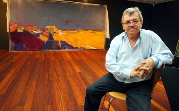 El pintor berciano José Sánchez Carralero en una imagen de archivo.