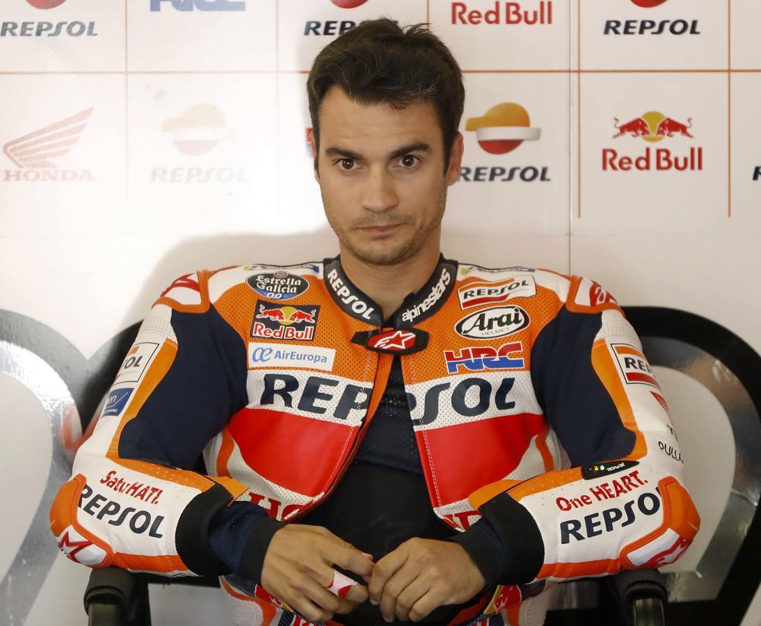 Dani Pedrosa, con el equipo Honda. 