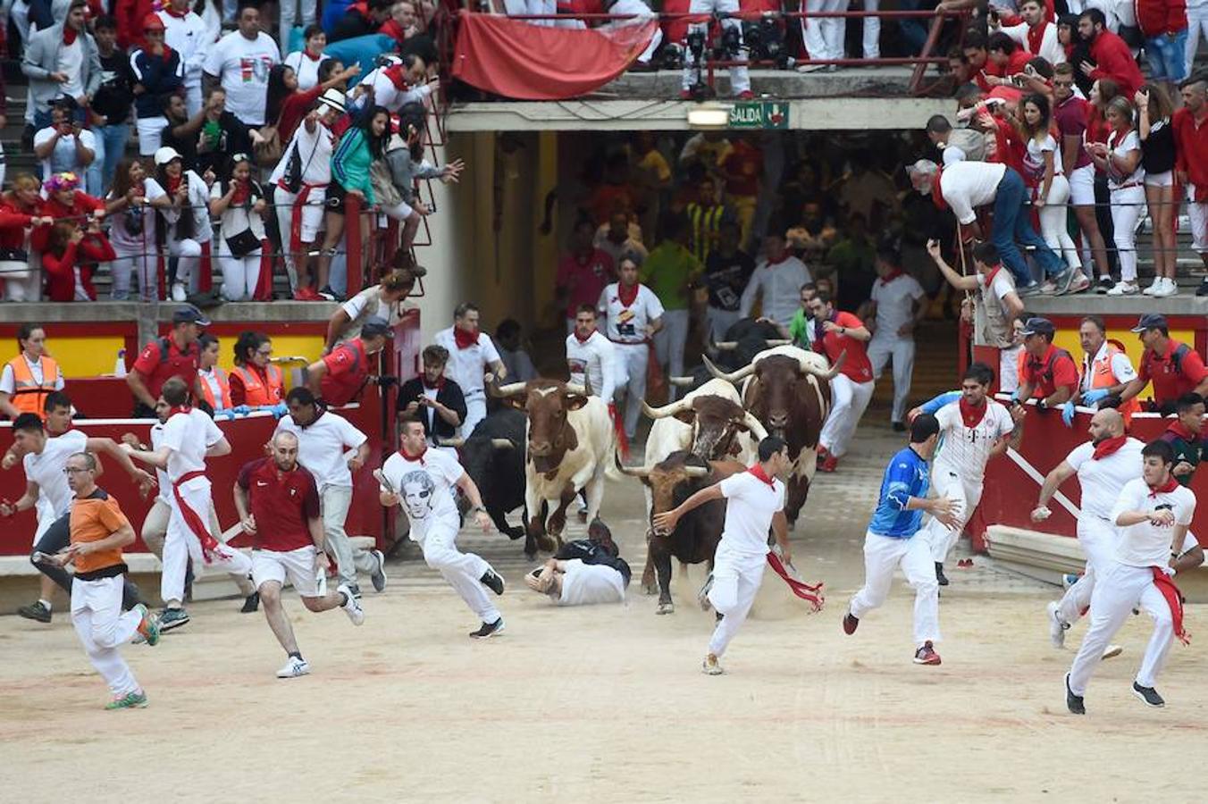 Los toros de Jandilla han provocado el segundo herido por asta de toro de estos Sanfermines.