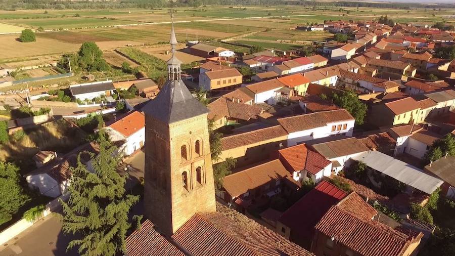 Vista aérea de Fresno de la Vega. 