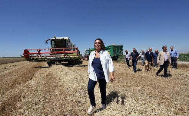 Milagros Marcos, durante la presentación de la estimación de la cosecha de cereal.