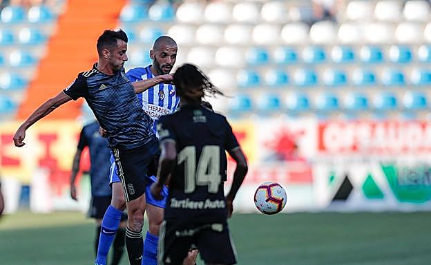 Un lance del encuentro disputado este miércoles en El Toralón.