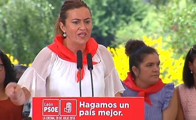 Virginia Barcones, durante su intervención.