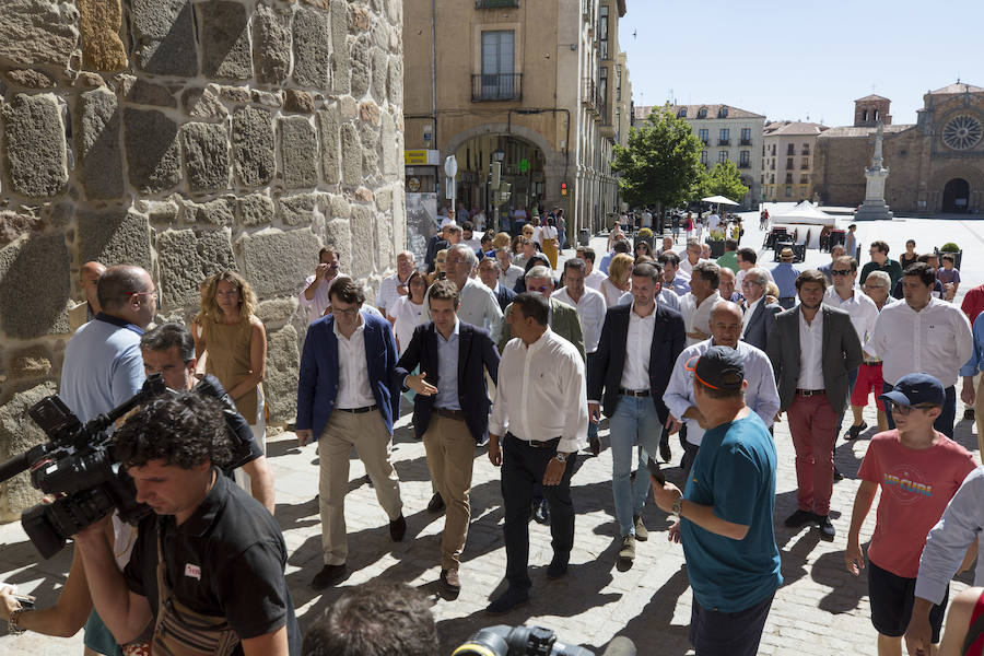 Fotos: Pablo Casado visita Ávila y preside la junta Directiva del PP de Ávila
